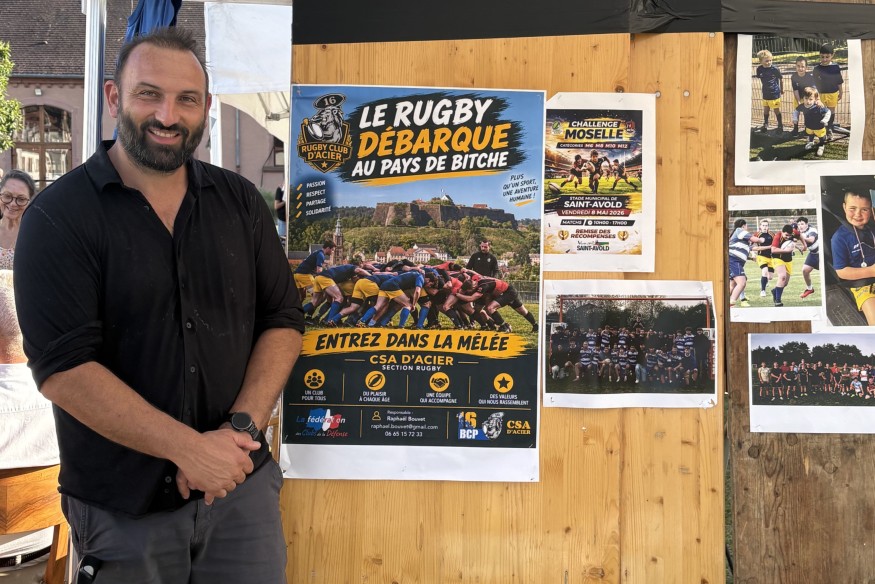 À Bitche, le rugby du CSA d’Acier veut grandir avec les jeunes du territoire